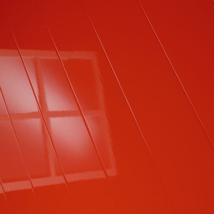 Rood hoogglans laminaat