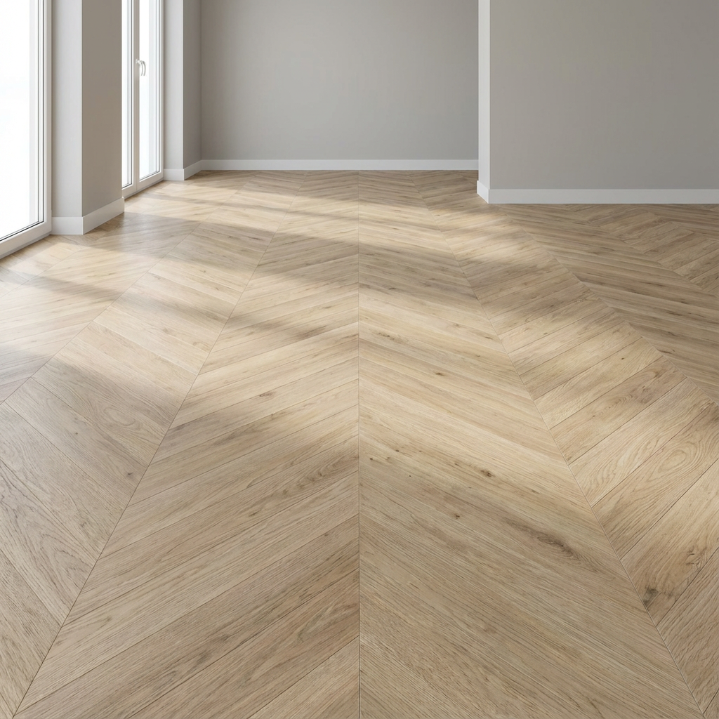 Laminaat visgraat beige hongaarse punt
