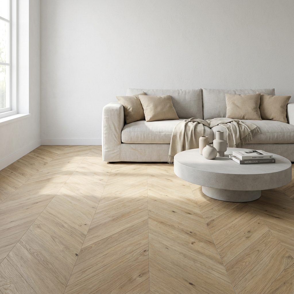 Visgraat beige laminaat Hongaarse punt