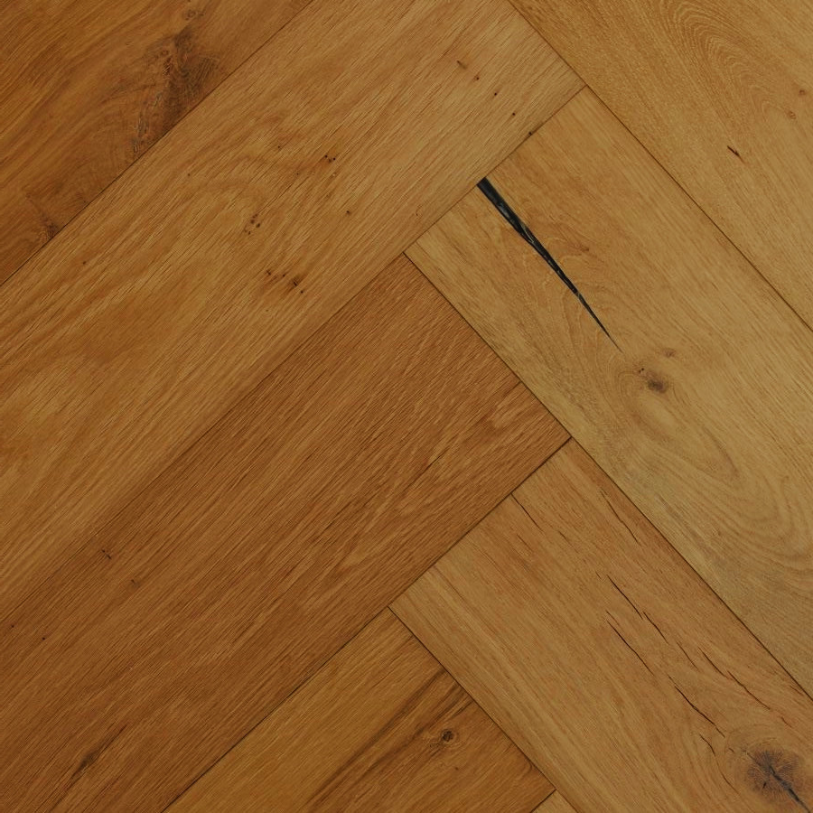 Natuurlijke visgraat lamelparket