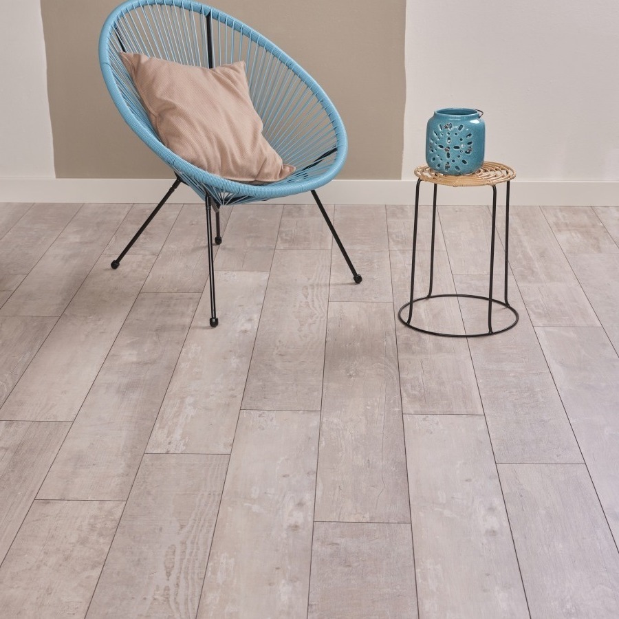 Kiezel grijs PVC-vloer 7,98