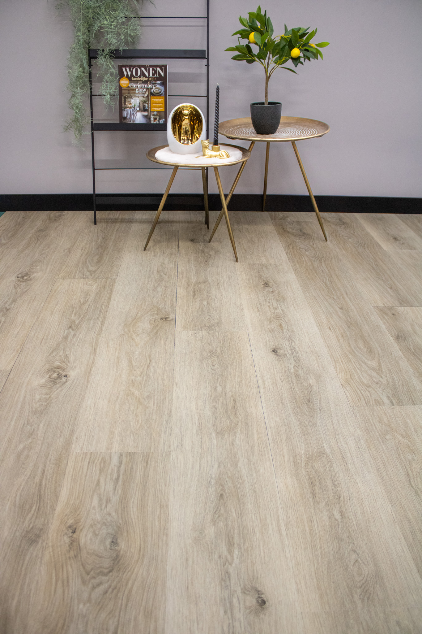 Gerookt bruin eiken plak-PVC