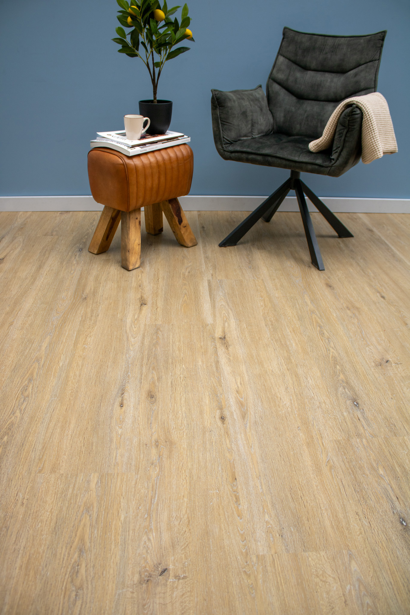 Vergeeld eiken plak-PVC