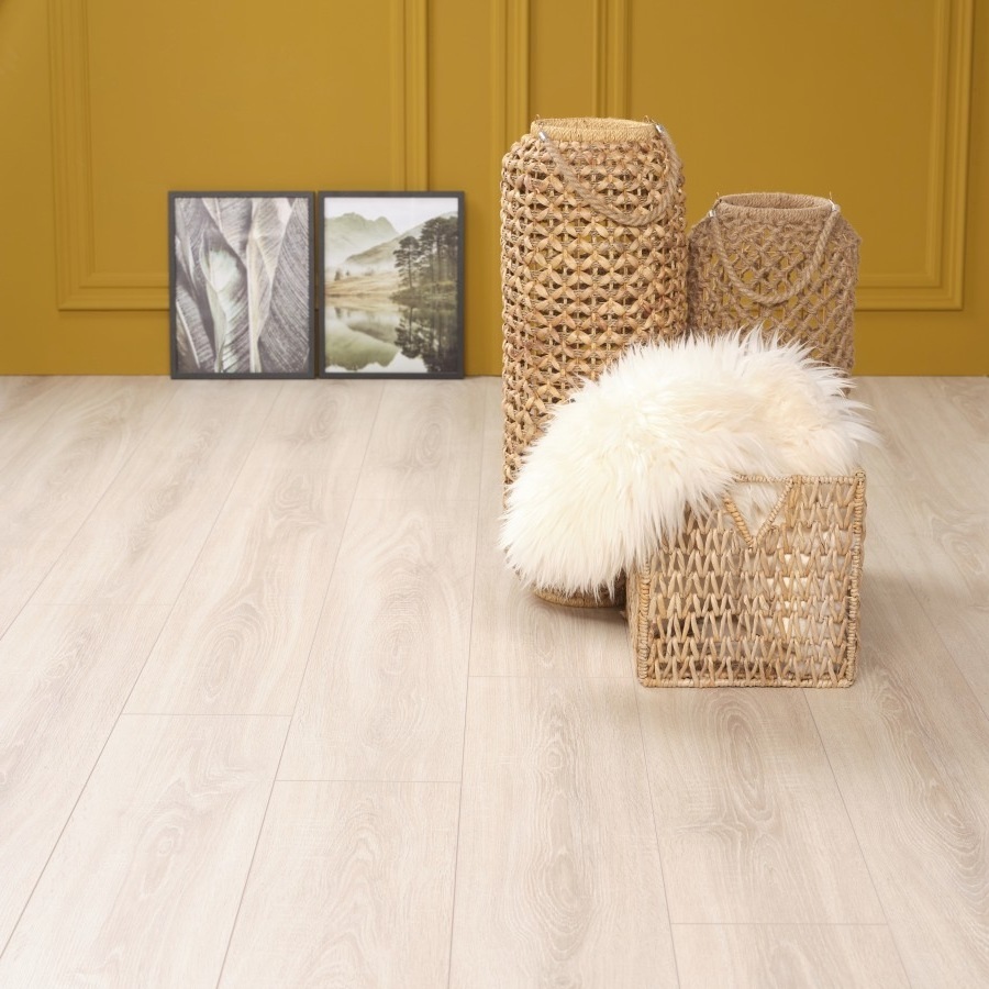 Beige licht klik PVC-vloer