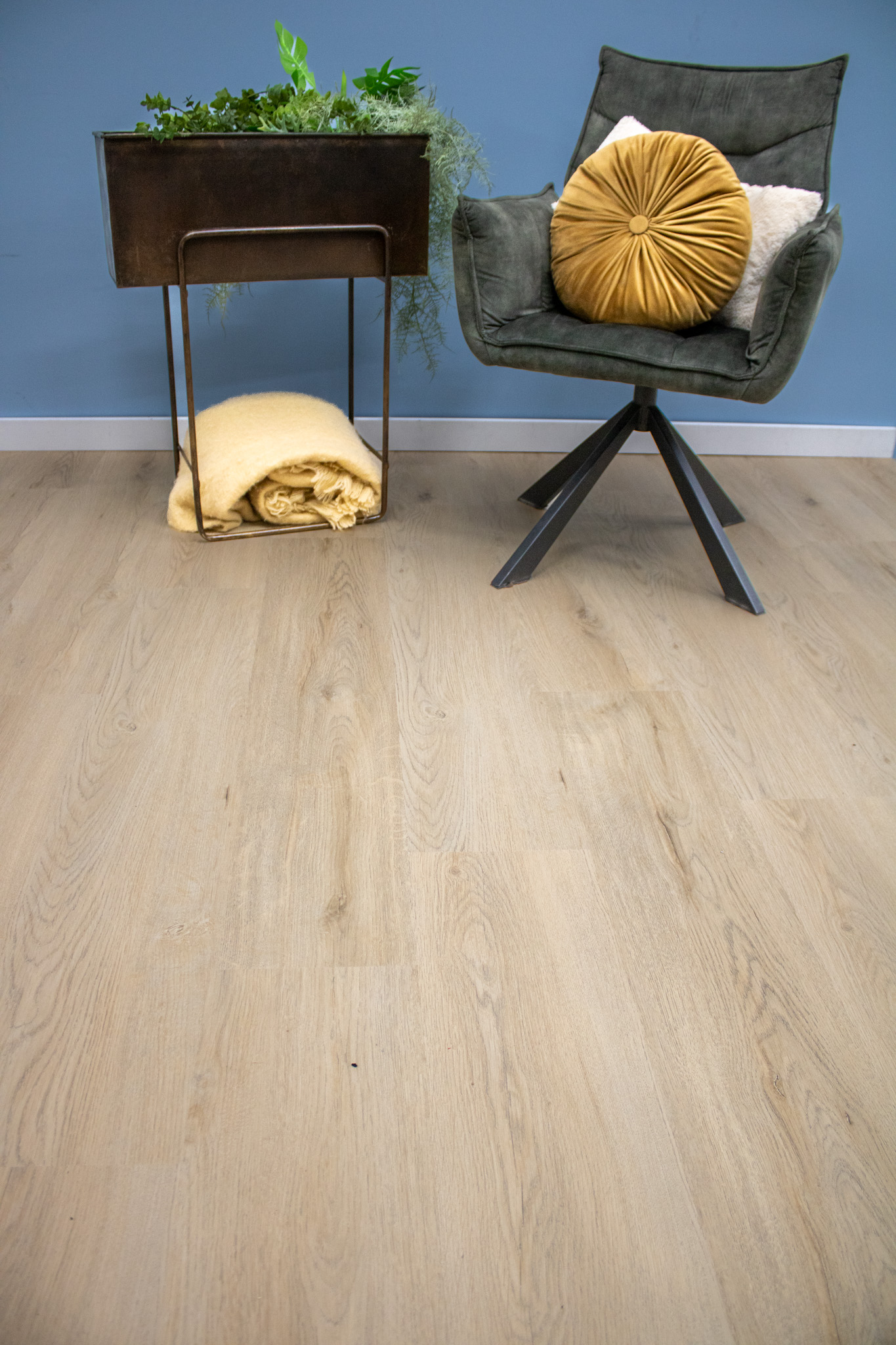 Lichtbeige zand klik PVC-vloer