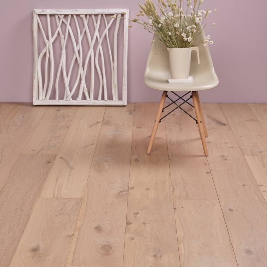 Weissgrund houten vloer in Scandinavisch interieur