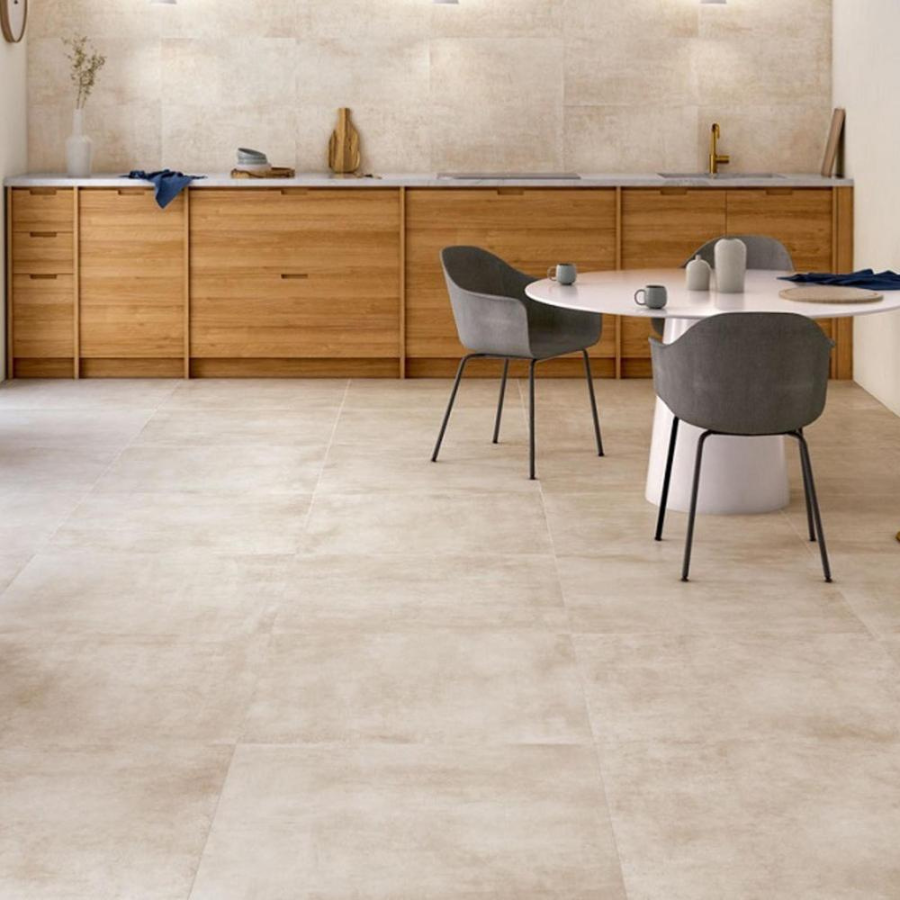 Scandinavische beige vloertegels