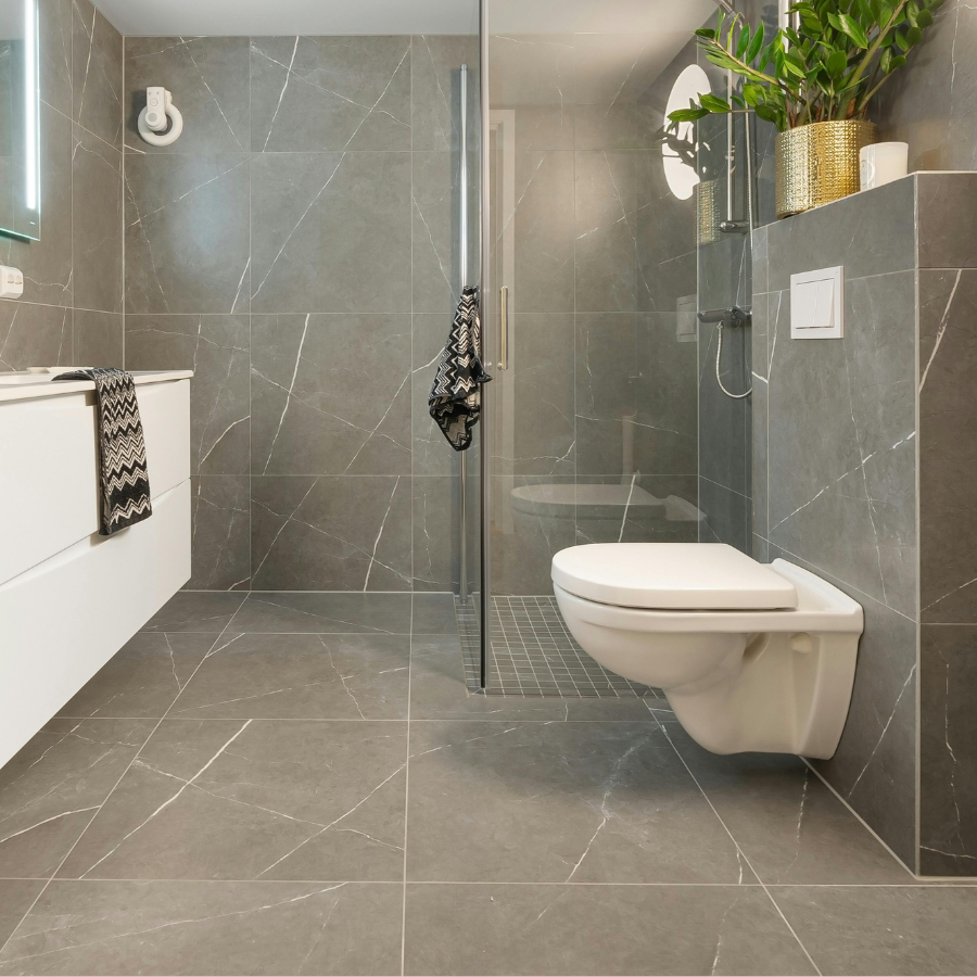 Moderne marmerlook vloertegels